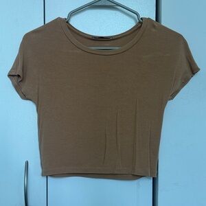 Zara Tan Women's Crop Top